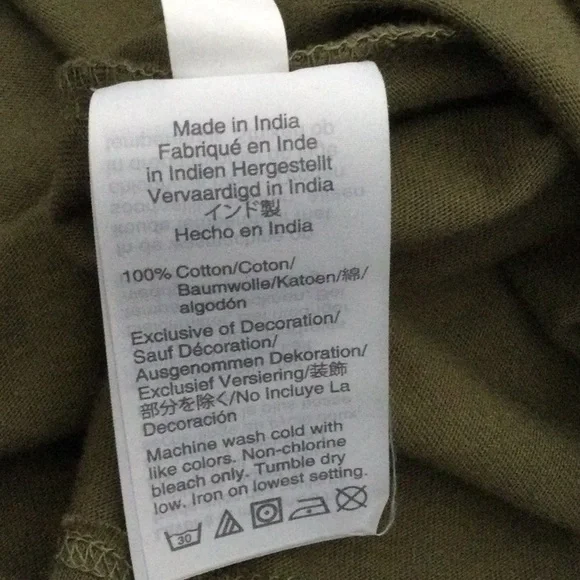 NWT J. Crew Cotton Top Olive XS - Picture 6 of 8